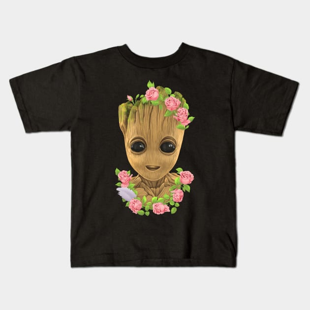 Groot Kids T-Shirt by NikKor